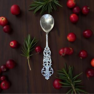 Swedish 830 Silver Serving Spoon